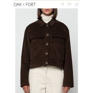 ✨ Oak+Fort dark 🍫 brown corduroy jacket
